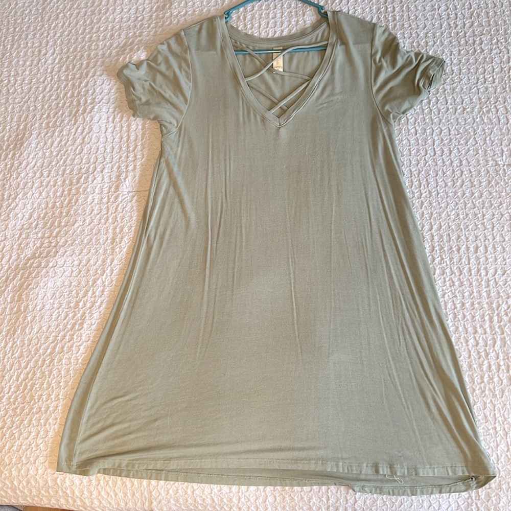 Olive Tshirt Dress